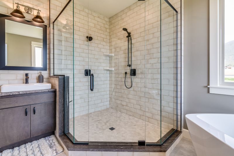 Stylish Shower with Frame