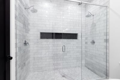 Elegant Shower with Tile Accents